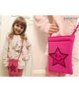 Růžová dívčí kabelka s hvězdou